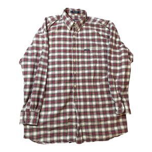 Chaps Ralph Lauren Shirt Mens Large Plaid Button Up Long Sleeve Multicolored